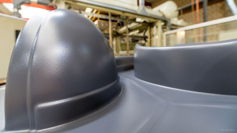 graue, tiefgezogene individuelle Kunststoffteile