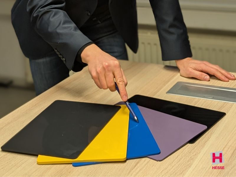 Auswahl von verschiedenen Kunststoffplatten für die Thermoformung