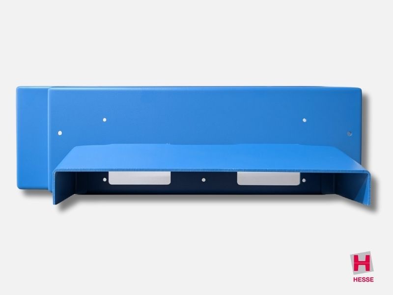 Blaues Kunststoffgehäuse nach Maß