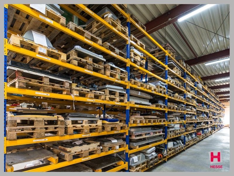 Das Lager von Hesse Thermoformung